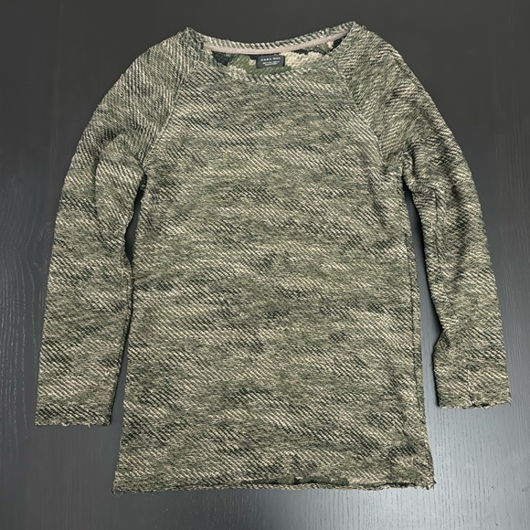 Green ZARA long sweater - Picture 1 of 7